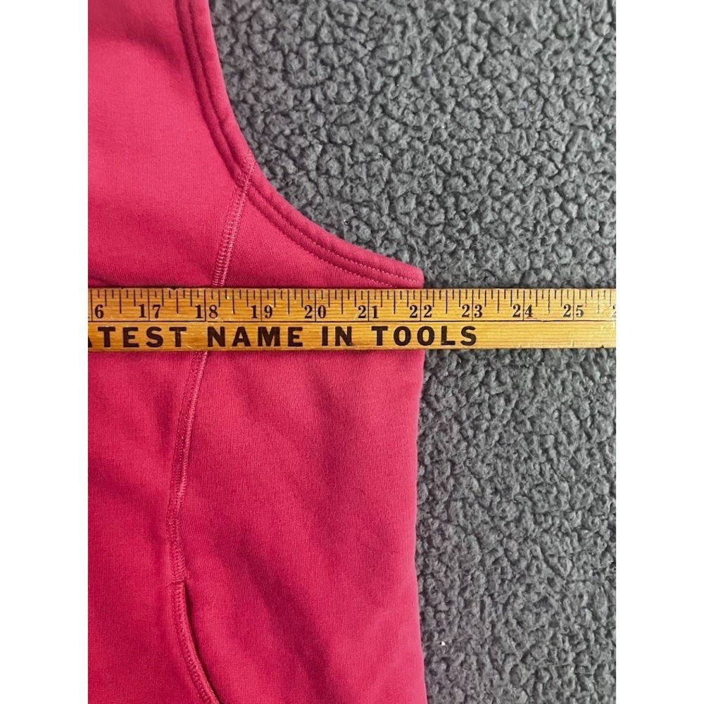 LL‎ Bean Womens XL Coral Pink Sherpa Lined Fleece Full Zip Vest - Picture 6 of 10